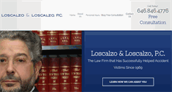 Desktop Screenshot of loscalzolaw.com